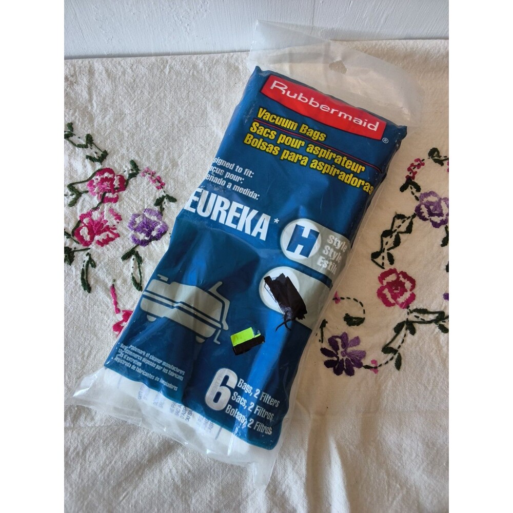 Rubbermaid Vacuum Bags Style H Designed To Fit Eureka 6 bags NIP
